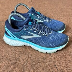 Brooks Ghost 11 Womens Running Shoes Navy Blue 1202771B493 Size 7.5 Medium B gym